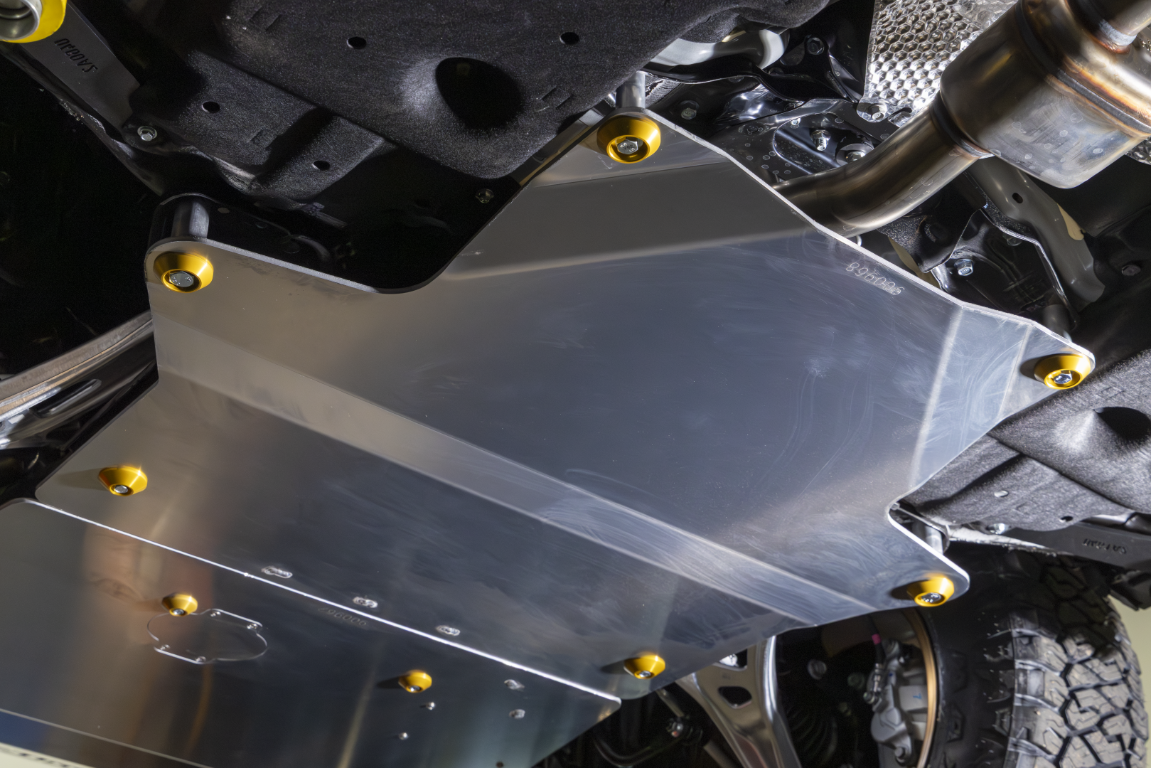 2026 Outback Wilderness with Transmission Skid Plate Installed