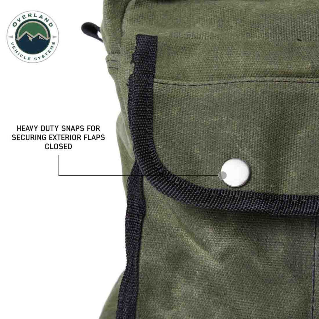 RalliTEK Edition Small Duffle Bag with Handle & Straps - #16 Waxed Canvas Storage