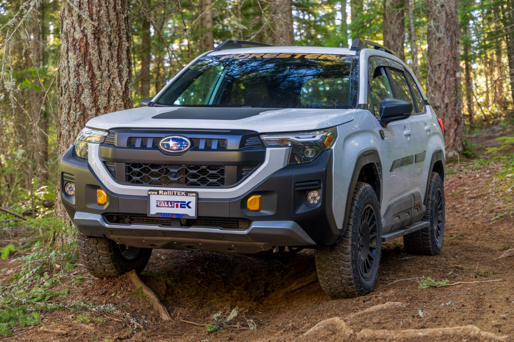 2026 Subaru Forester Wilderness Off-Road with 2" Lift Kit and Aftermarket Wheels and 245/65R17 Tires