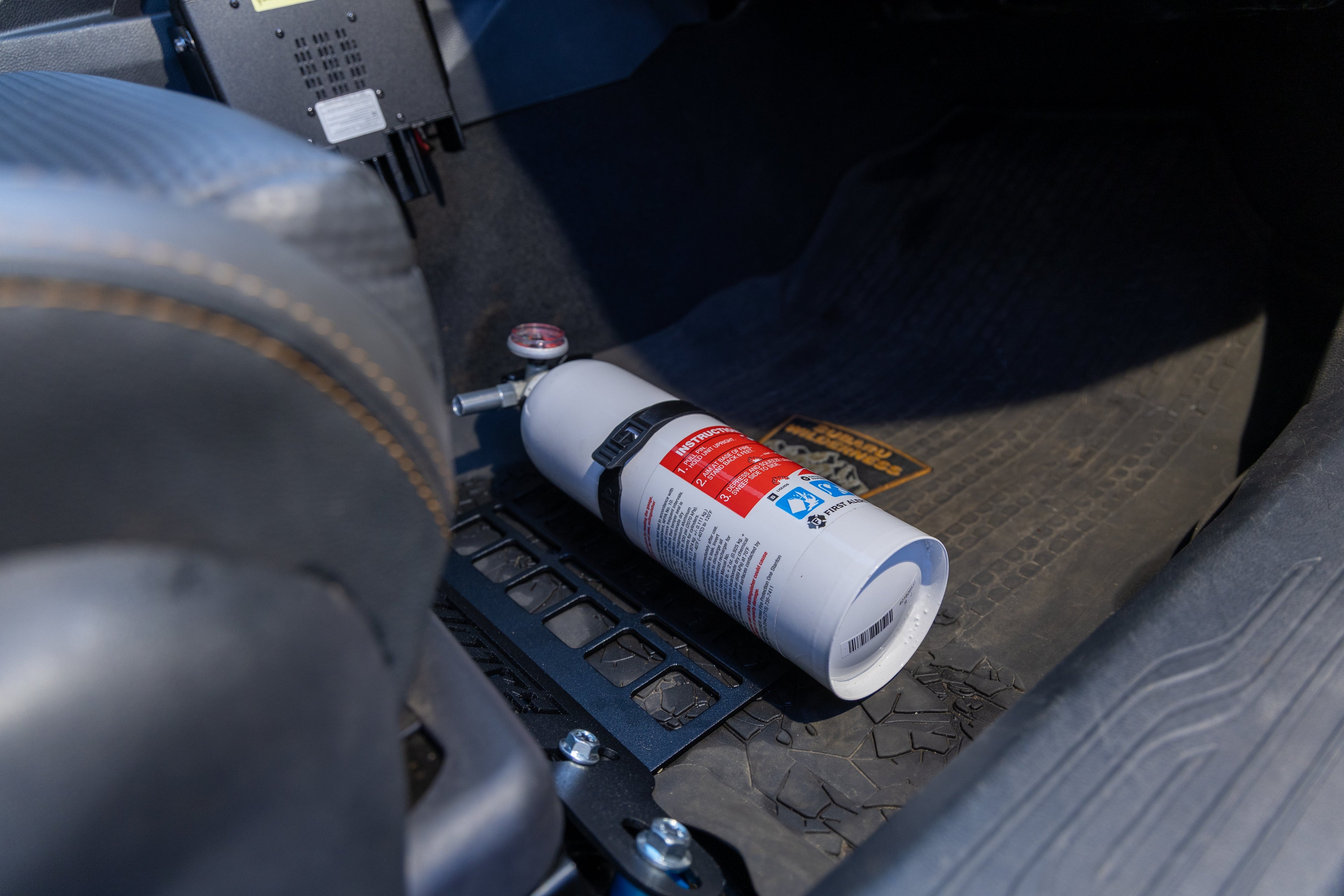 Seat Bracket Fire Extinguisher Mount - Fits Most Subaru Models